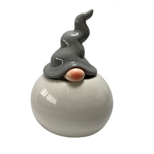 Nouveau pot à biscuits en céramique personnalisé, design de gnome de Noël mignon et original, pot à bonbons en céramique, pot de rangement alimentaire scellé pour la cuisine - Product Image 4