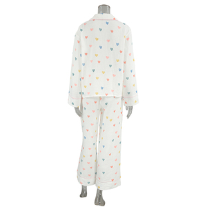 QINSI <span class=keywords><strong>Pigiama</strong></span> Casual da Donna in <span class=keywords><strong>Cotone</strong></span> Stampato Completo Due Pezzi con Maglia a Maniche Lunghe e Pantaloni con Collo a Revers Set Abbigliamento da Casa <span class=keywords><strong>Invernale</strong></span> da Donna - Product Image 5