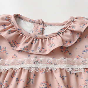 Combinaison Triangle à manches longues pour nouveau-né fille, 2 pièces, avec chapeau, tenue de princesse douce pour le printemps et l'automne - Product Image 4