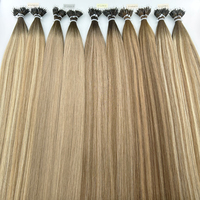 Dimensional Rubio Pre-consolidado Humano Real Natural Nano Anillo Micro Bead Extensiones de cabello Bajo MOQ Entrega rápida