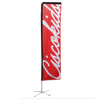 Drapeau publicitaire extérieur télescopique, mât de drapeau de plage, drapeau plume, bannière