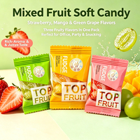 Transparante groene kristallen jelly snoepjes, kauwbaar fruit smaak zacht snoep, Halal OEM groothandel