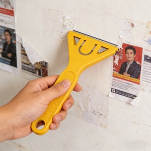 Outil de décapage de peinture et grattoir à vitres personnalisable, avec lame de type faucille pour carrelage, nettoyage des résidus et décollage d'autocollants, OEM - Product Image 6