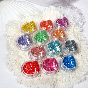 Bojun <span class=keywords><strong>BGS</strong></span> Venta al por Mayor, Juego de 12 Colores de Purpurina para Uñas Iridiscente Irregular, Lentejuelas Holográficas Finas - Product Image 6