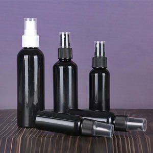 Botol semprot perjalanan Mini hitam 20ml 1oz 30ml 50ml 60ml 100ml 5oz botol plastik kabut halus untuk perjalanan kosong 2 oz - Product Image 4