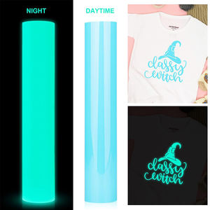 Hongcai Glow in the Dark Heat Transfer <strong>Vinyl</strong> Roll 20in X 20ft Iron on <strong>Vinyl</strong> PU HTV Luminous <strong>Fluorescent</strong> <strong>Color</strong> for Shirts - Product Image 4