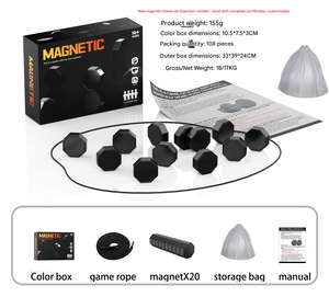 Scacchi con Effetto Magnetico Dorato, <span class=keywords><strong>Gioco</strong></span> Casual per Bambini, <span class=keywords><strong>Gioco</strong></span> da Tavolo Interattivo, <span class=keywords><strong>Gioco</strong></span> Educativo di <span class=keywords><strong>Logica</strong></span> e Pensiero, Scacchi Magnetici - Product Image 6