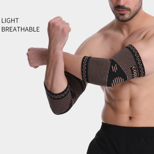 Manga de codo con infusión de cobre transpirable con Soporte Reforzado para deportes al aire libre - Product Image 2