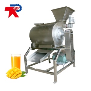 Máquina extractora de pulpa de jugo de tomate albaricoque de mango de canal simple/doble, máquina extractora de pulpa de mango, máquina para hacer jugo de piña - Product Image 1