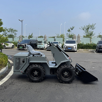Minipala cingolata diesel con sedile per uso edile, agricolo e forestale, con accessori opzionali