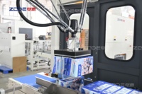Machine à emballer entièrement automatique de caisse de papier facial de ZD-ZX20 18 boîtes emballeur de tissu de 20 battements