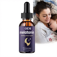 Ausreson Gouttes de Mélatonine en Vrac, Complément Cérébral pour le Sommeil, Extrait Pur à 99%, Vitamine B6, Mélatonine Liquide pour l'Aide au Sommeil