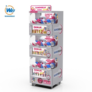 เครื่องขายของเล่นกาชาปองแบบสามชั้น ราคาโรงงาน WANGERBAO ใช้เหรียญ สำหรับห้างสรรพสินค้า - Product Image 1