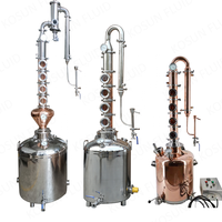 Alambic à reflux en cuivre pour vodka de 20, 30, 50, 100, 200, 300 litres