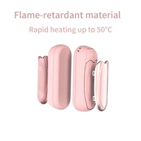 Lot de 2 chauffe-mains électriques portables d'extérieur, chauffe-mains rechargeables miniatures, chauffe-pieds et chauffe-mains pour l'hiver, cadeau