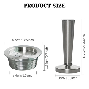 AM Store 1Pod 1 Juego de tamper <span class=keywords><strong>Taza</strong></span> de cápsula de café reutilizable Cápsulas de café recargables Filtro de espresso para máquina Lavazza - Product Image 2