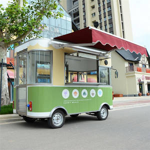 Camion de restauration mobile électrique OEM à vendre, friteuse à hamburgers, chariots de restauration rapide, remorque à crème glacée, camion à hot-dogs - Product Image 4