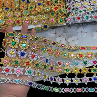 Fuban – 380 styles de garnitures en strass acryliques écologiques pour robes de danse, sacs et chaussures, accessoires de couture DIY