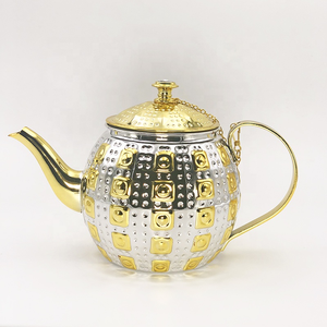 Eco Friendly accessori da caffè cromato marocchino brocca da tè e caffettiera arabiana caffettiera 201 acciaio inossidabile marocchino pentola - Product Image 5