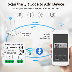 LangYeao 10A WiFi Smart Switch Module 1-Gang Mini Homekit Google Interruptor Breaker Smart Life App Matériau ABS durable 240V - Product Image 4