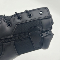 Bottes basses en daim noir pour homme, à lacets, légères, pour la randonnée en plein air et le travail