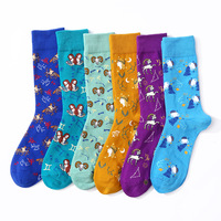 Chaussettes Jacquard pour Hommes Adultes, 12 Constellations du Zodiaque, Chaussettes en Coton à Motifs Astrologiques, Chaussettes Horoscope Haute Densité 200N