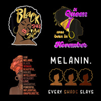 Transferencias de serigrafía personalizadas con motivos de reinas para camisetas, venta al por mayor