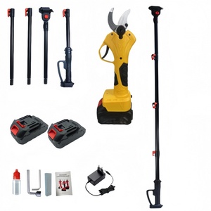 Ensemble de taille-haies électrique sans fil en acier inoxydable avec batterie au lithium, cisaille télescopique portative pour branches d'arbres, tronçonneuse OEM - Product Image 2
