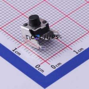 TS-1038-A5B3-D2 Tactile Switch Through hole,6x6mm Switch Single Pole Single Throw Round Button 2.5N Right Angle Insert - Product Image 1