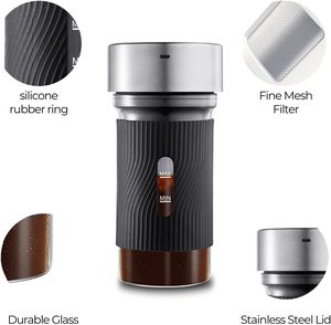 Mini cafetera y tetera automática portátil para Campi, cafetera portátil <span class=keywords><strong>nitro</strong></span> con calefacción en frío - Product Image 6