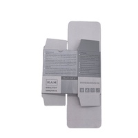  Boîtes en carton recyclables certifiées en papier argenté, personnalisables avec logo, petites boîtes pliables pour outils d'impression de moniteur