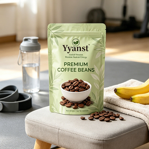 เมล็ดกาแฟพรีเมียมยี่ห้อ Yyanst 10 กรัม x 10 ซอง อาหารเสริมสมุนไพรเพิ่มพลังงาน เมล็ดกาแฟคั่วธรรมชาติ - Product Image 2