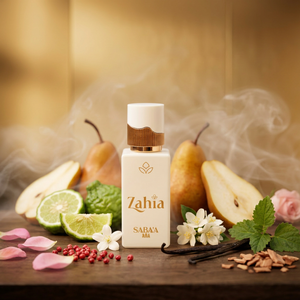 ZAHIA SABA'A Eau de Parfum 50ml pour Femme, Notes Boisées, Fruitées, Florales, Agrumes, Fraîches, Modernes, Luxueuses, Longue Durée, Vaporisateur Relaxant pour Usage Quotidien - Product Image 4