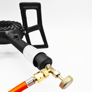 Portable Cast Iron Gas <b>Stove</b> Propane Fuel One Piece Design Outdoor Camping Use With Regulator Included - Product Image 4