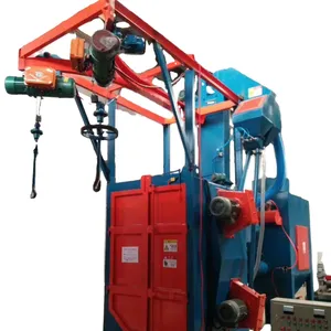 Q376 Q378 Q3710 hook type shot blast cleaning machine for metal structural casting parts