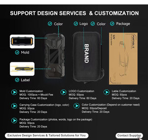 Senfly 20000mAh portatile resistente auto <span class=keywords><strong>Booster</strong></span> Top Rated 12v 24v salto di avviamento <span class=keywords><strong>per</strong></span> camion moto <span class=keywords><strong>batteria</strong></span> personalizzata 3000a - Product Image 4