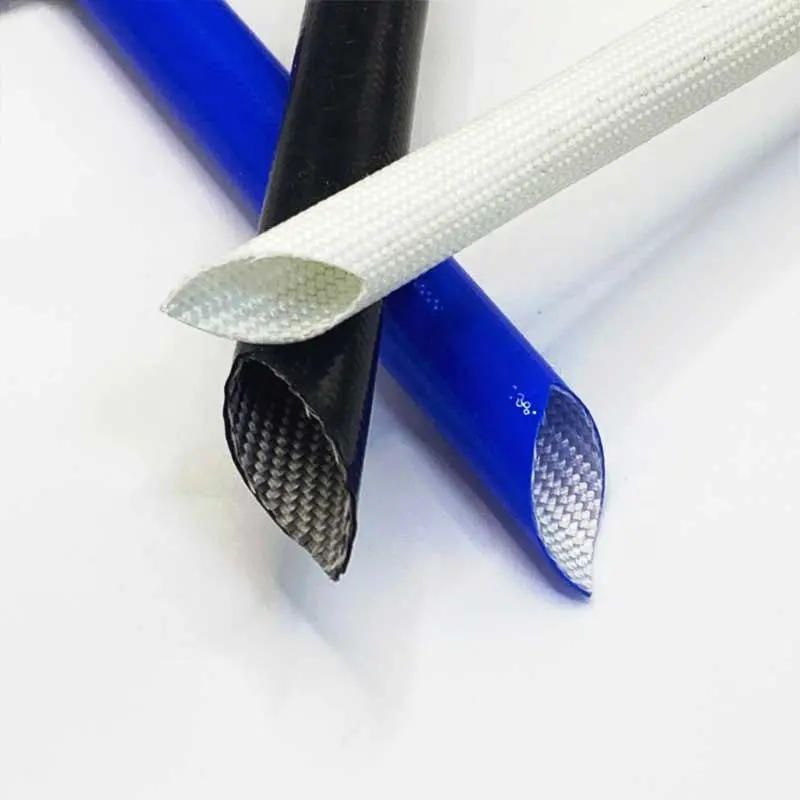 Classe H - mangas revestidas de borracha de silicone para fibra de vidro com excelente flexibilidade e propriedades retardadoras de chamas