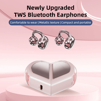 Écouteurs sans fil K521 à clipser sur l'oreille, détachables et transformables en forme de cœur, Audifonos OWS Sport Mini Bluetooth 5.4