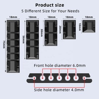 Dibaigou Silicone Câble Gestion Cordon Organisateur Clips Titulaire et Crochet pour Bureau À Domicile Voiture Bureau Cabine Fil Organisateur