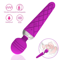 AV Bacchetta Vibratore Massaggiatore Cinese giocattolo del sesso per le donne videos15 Potenza di Velocità Orale Clit Vibratori per Le Donne USB Ricaricabile