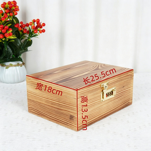Nouvelle boîte de rangement en bois anti-odeur de grande taille, boîte de rangement personnalisée en bambou avec plateau roulant, ensemble d'accessoires pour fumeurs - Product Image 4