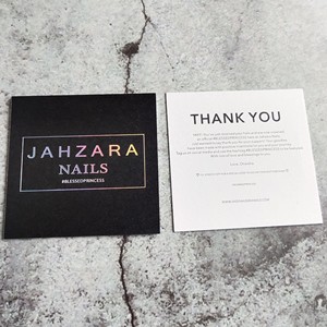 Tarjeta de Agradecimiento Personalizada con Logotipo <span class=keywords><strong>para</strong></span> Compras en Línea, Impresión CMYK, Cartulina y Papel Kraft - Product Image 3