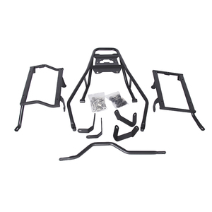 Support de porte-bagages latéral arrière en acier au carbone noir pour moto <span class=keywords><strong>XADV750</strong></span> - Product Image 1