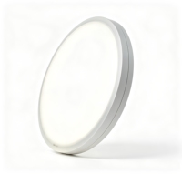 Plafonnier LED rond, structure prismatique anti-éblouissement, CCT 3500-5000K