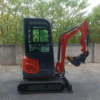 Nouvelle mini-excavatrice sur chenilles hydraulique de 2,0 tonnes avec pompe et moteur POCLAIN