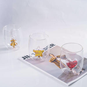 Gobelets en verre à thème de Noël tridimensionnels, gobelets colorés pour café, lait, jus - Product Image 6