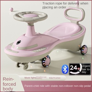 Auto Elettrica per Bambini a Quattro Ruote in Plastica con Design Anti-Ribaltamento e Ruote Girevoli a 360° per Età 1-12 |   Monopattino per l'allenamento dell'equilibrio - Product Image 2