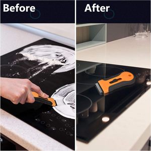 Dual-Head Stainless Steel Cleaning <b>Scraper</b> Blade Industrial Grade Kitchen Sticker Remover Multi-Purpose Flat Knife Cutting Tool - Product Image 3