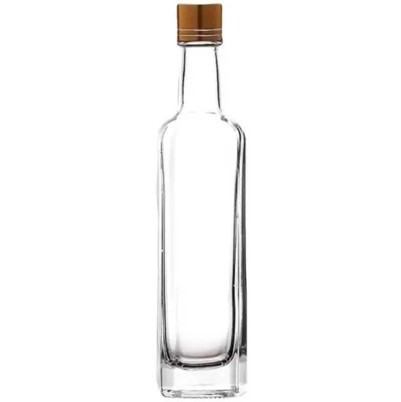 卸売30ml 50ml 100mlアルコールジュース酒ウイスキー飲料ボトルガラスワインボトルミニサンプルガラスボトル蓋付き