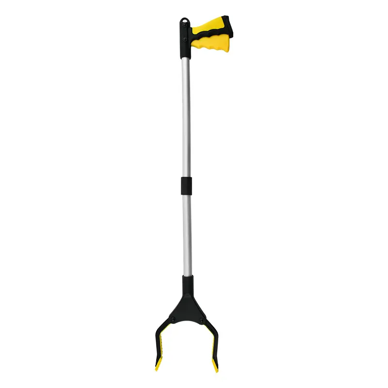Multifunctional litter picker with magnet hand actuated rubbish picker for garbage picking tools
